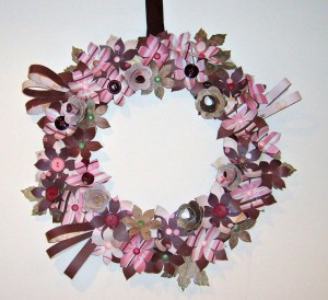Paper Flower Wreath