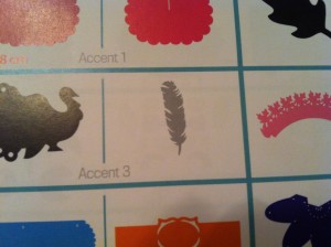 Feather on Artiste Cricut Cartridge