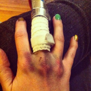 Megan Elizabeth scrapbook hand