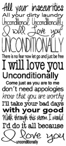 Katy Perry Unconditionally Lyrical Art BW