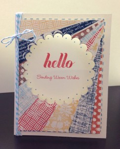 retiring stamps close to my heart sunburst 3d card