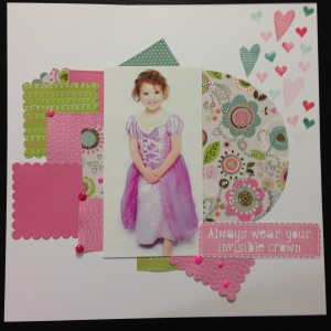Lollydoodle CTMH Workshop on the Go Scrapbook Layout