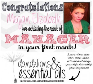 Doterra Manager Promotion