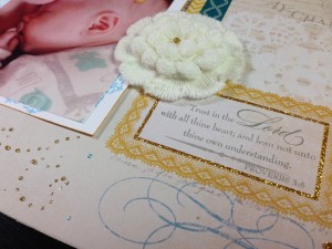 Speak life over baby scrapbooking