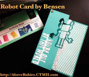 Robot Swing Birthday Card by Bensen