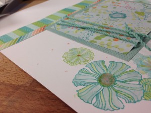 How to watercolor stamps easy
