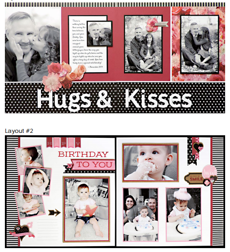 Additional Scrapbook two page layout kesson