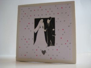 Wedding Card with Cricut